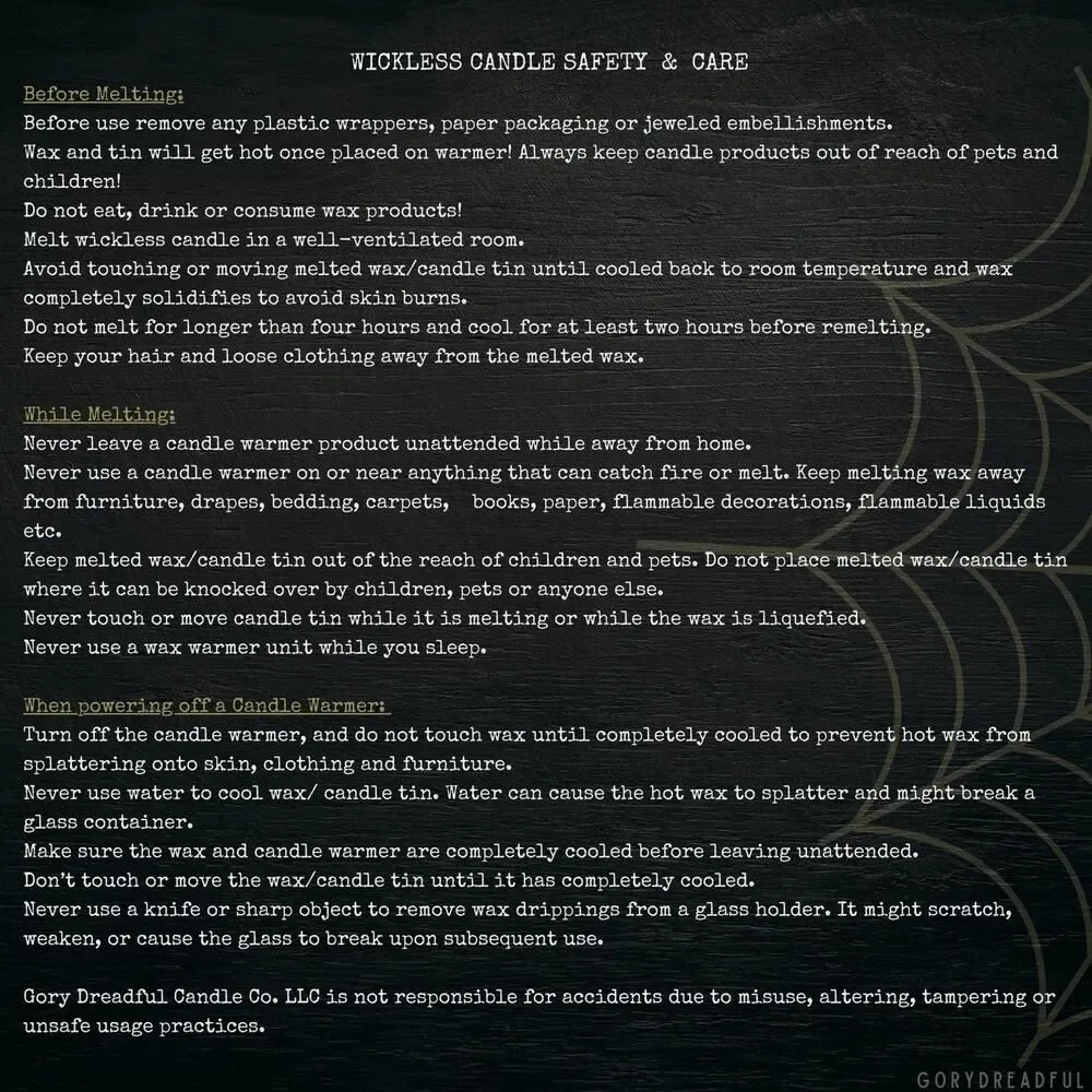 Fangs & Lace Wickless Candle: Cashmere Pink Sugar Scent